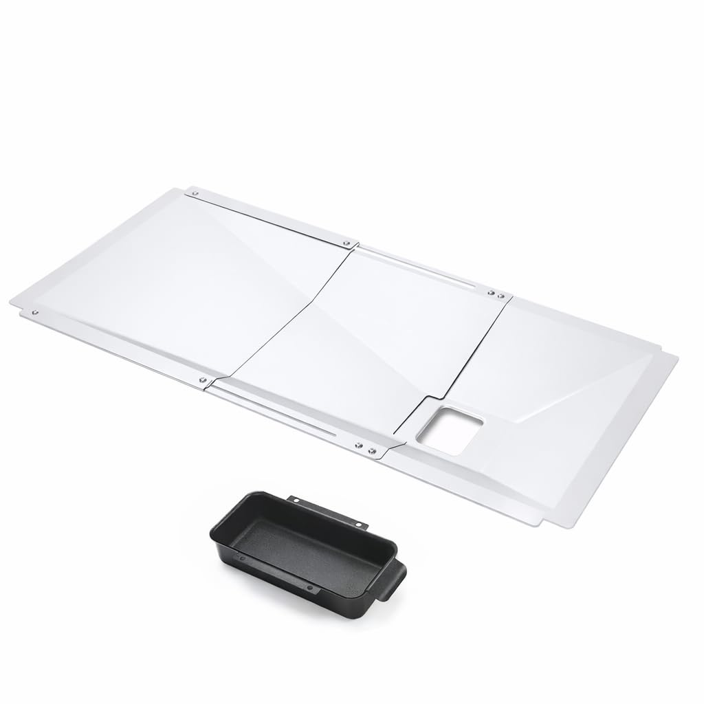 Universal Grease Tray with Catch Pan Adjustable Drip Pan for Gas Grill K888