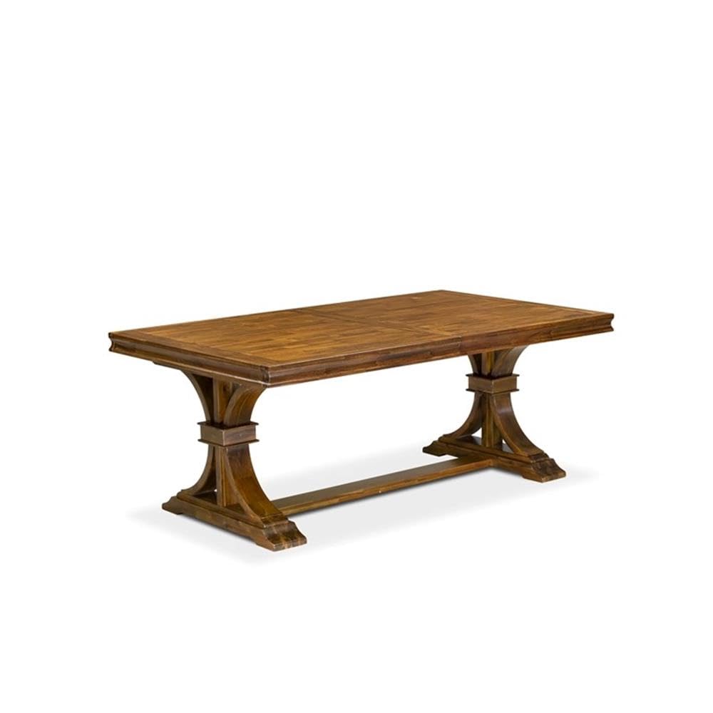 9-Piece Acacia Wood Dining Table Set with 8 Chairs M476529