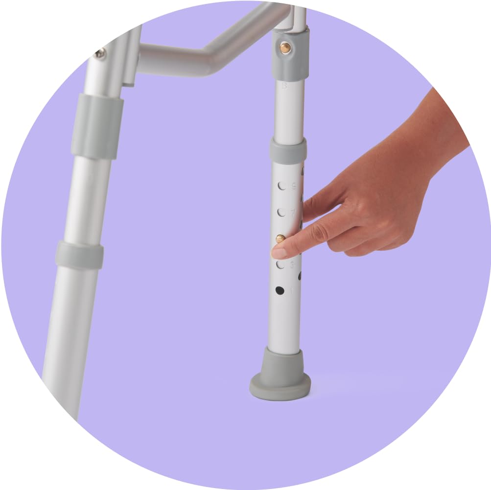 Adjustable Transfer Bench with Slip-resistant Feet W55086