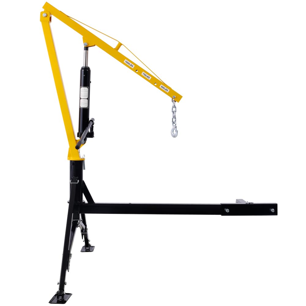 1000 lbs Hydraulic Truck Bed Crane Hoist D73651