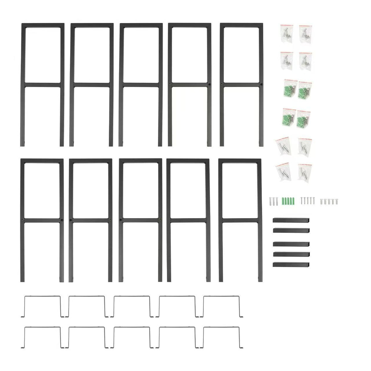 Black 5Pcs CD Racks W5865