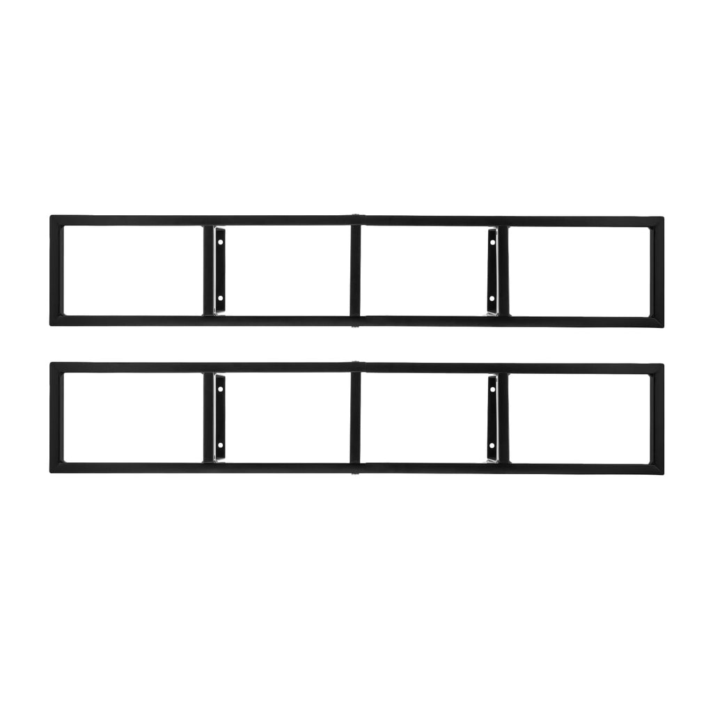 34 Inch Black Metal Media Storage Rack Z663