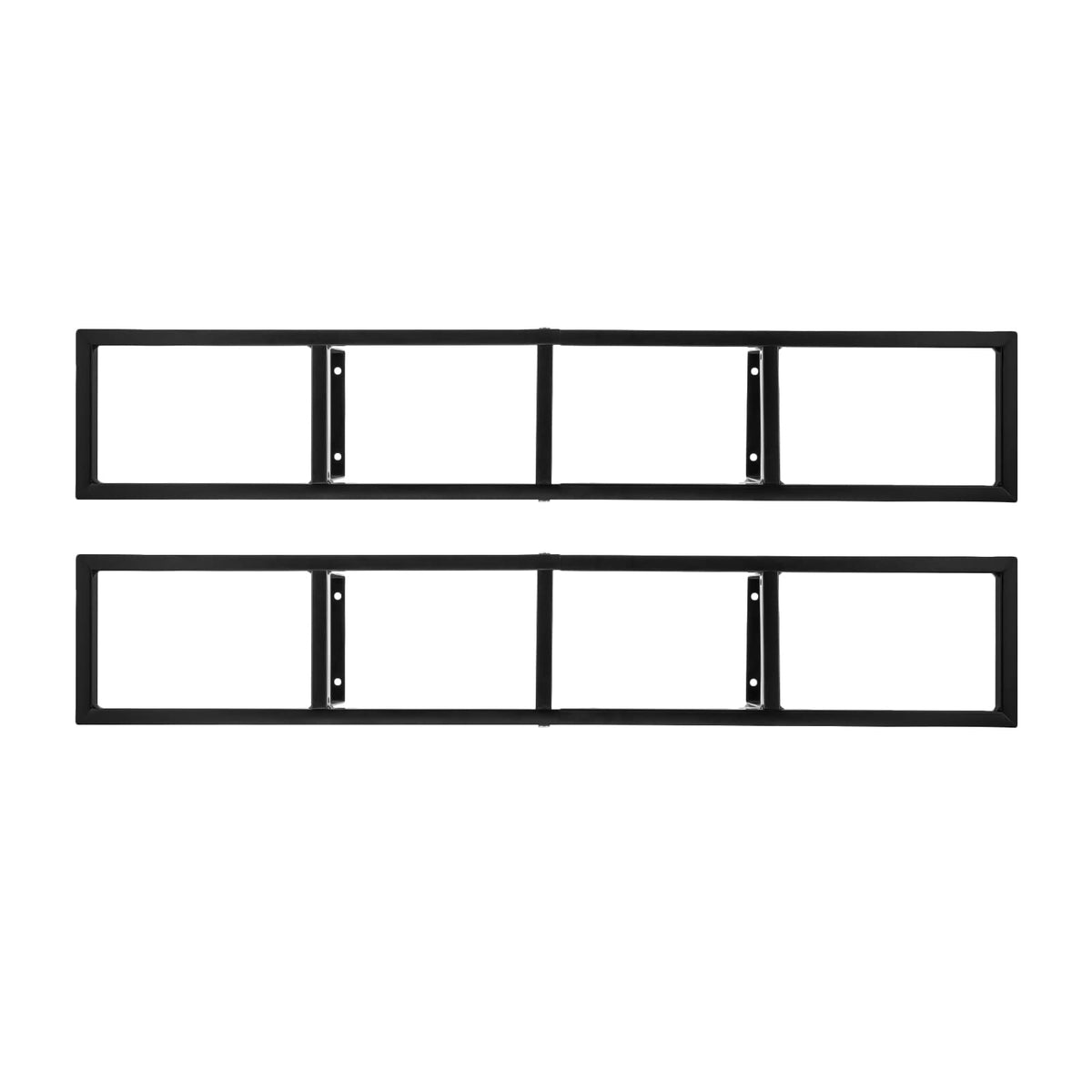 34 Inch Black Metal Media Storage Rack Z663