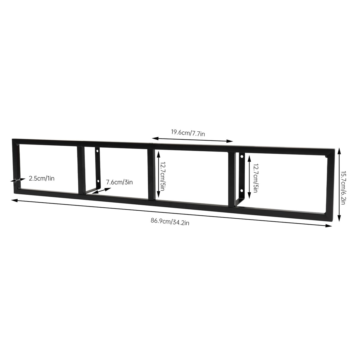 Black 5Pcs CD Racks W5865