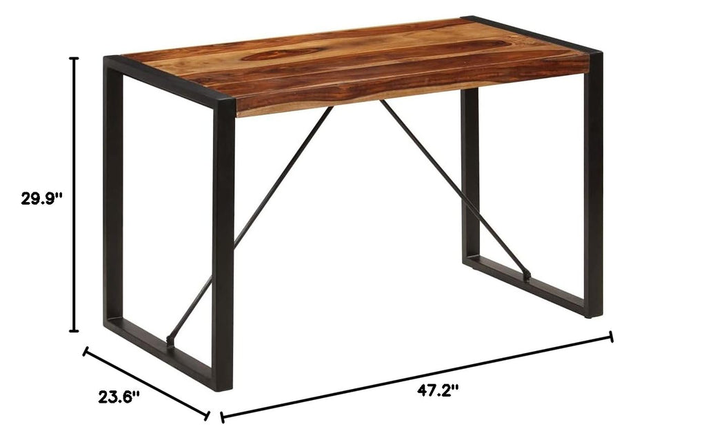 47.2"x23.6"x29.9" Solid Sheesham Wood Dining Table X53028