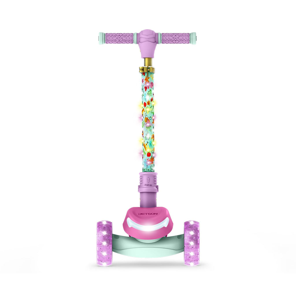 Kids Kick Scooter with LED Lights and Light-Up Wheels F160011
