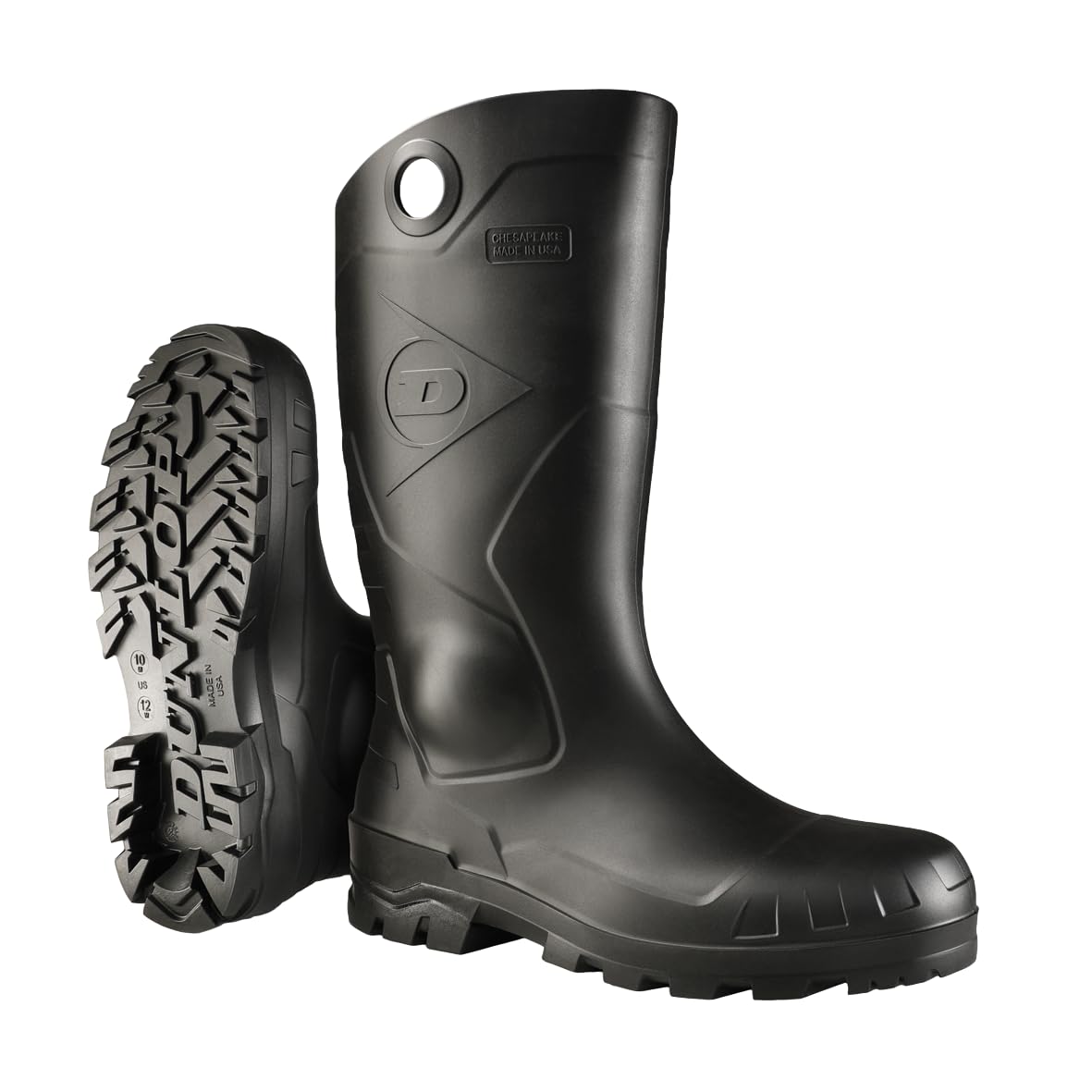 Black Steel Toe Rubber Work Boots T800020