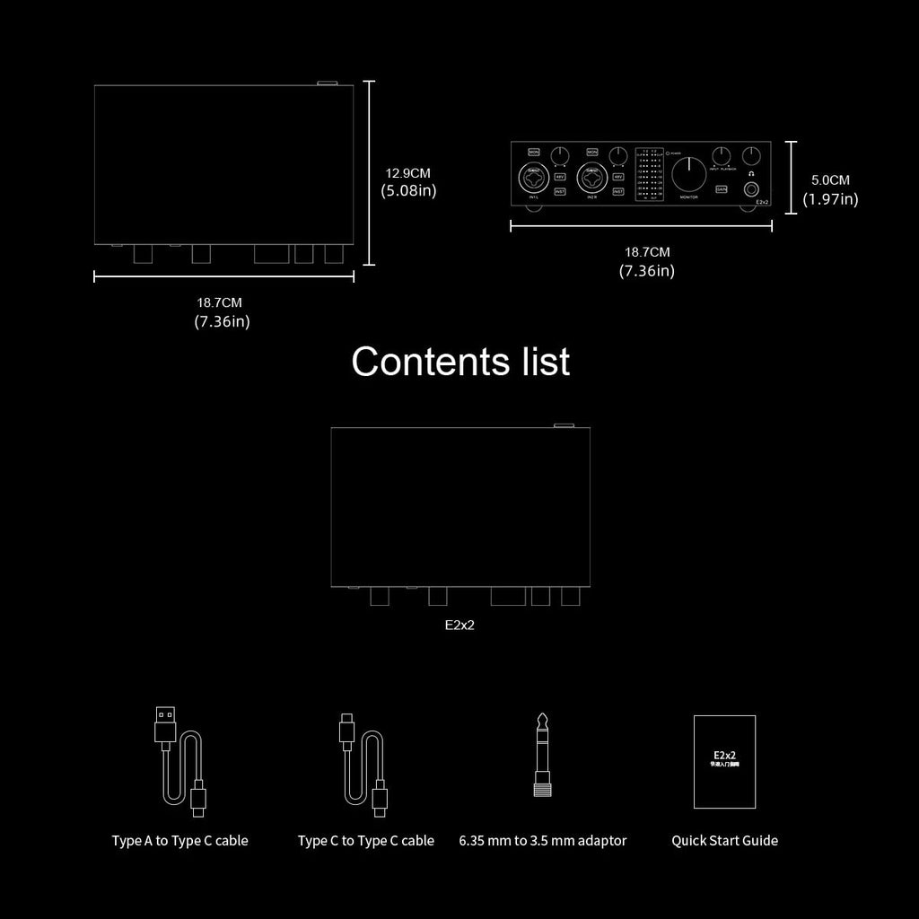 USB Audio Interface with 48V Phantom Power, Black G52728
