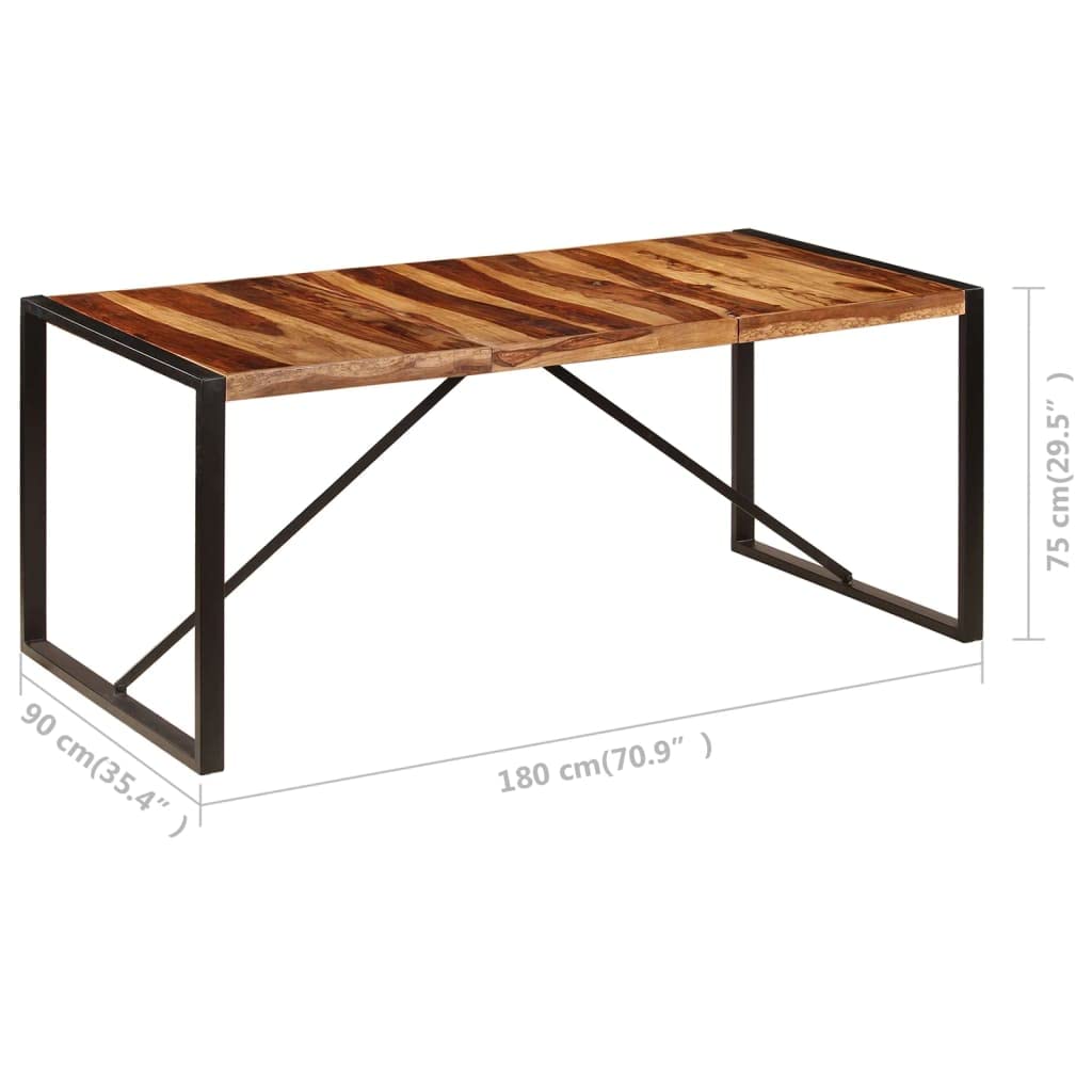 Square 70.9"x35.4"x29.5" Solid Sheesham Wood Dining Table F823999