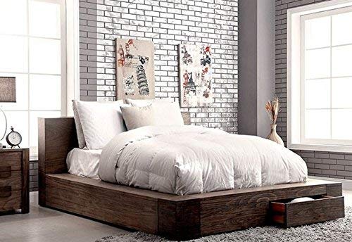 California King Walnut Platform Bed R279966