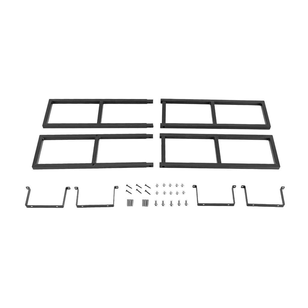 34 Inch Black Metal Media Storage Rack Z663