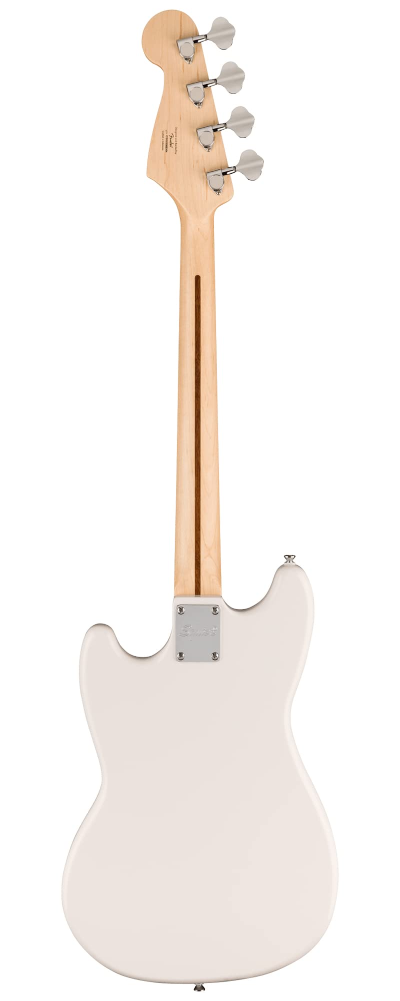 Arctic White Bass Guitar with Amplifier and Cable Q29973