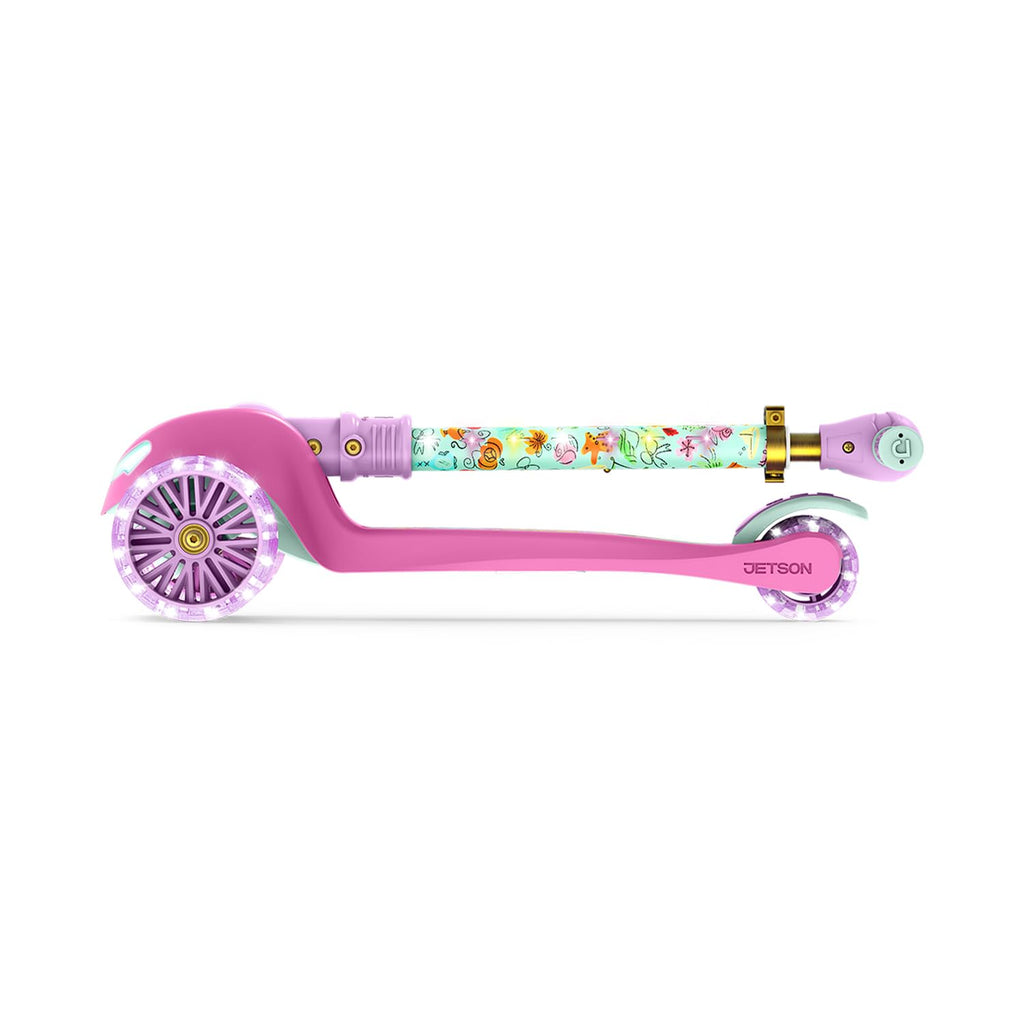 Kids Kick Scooter with LED Lights and Light-Up Wheels F160011