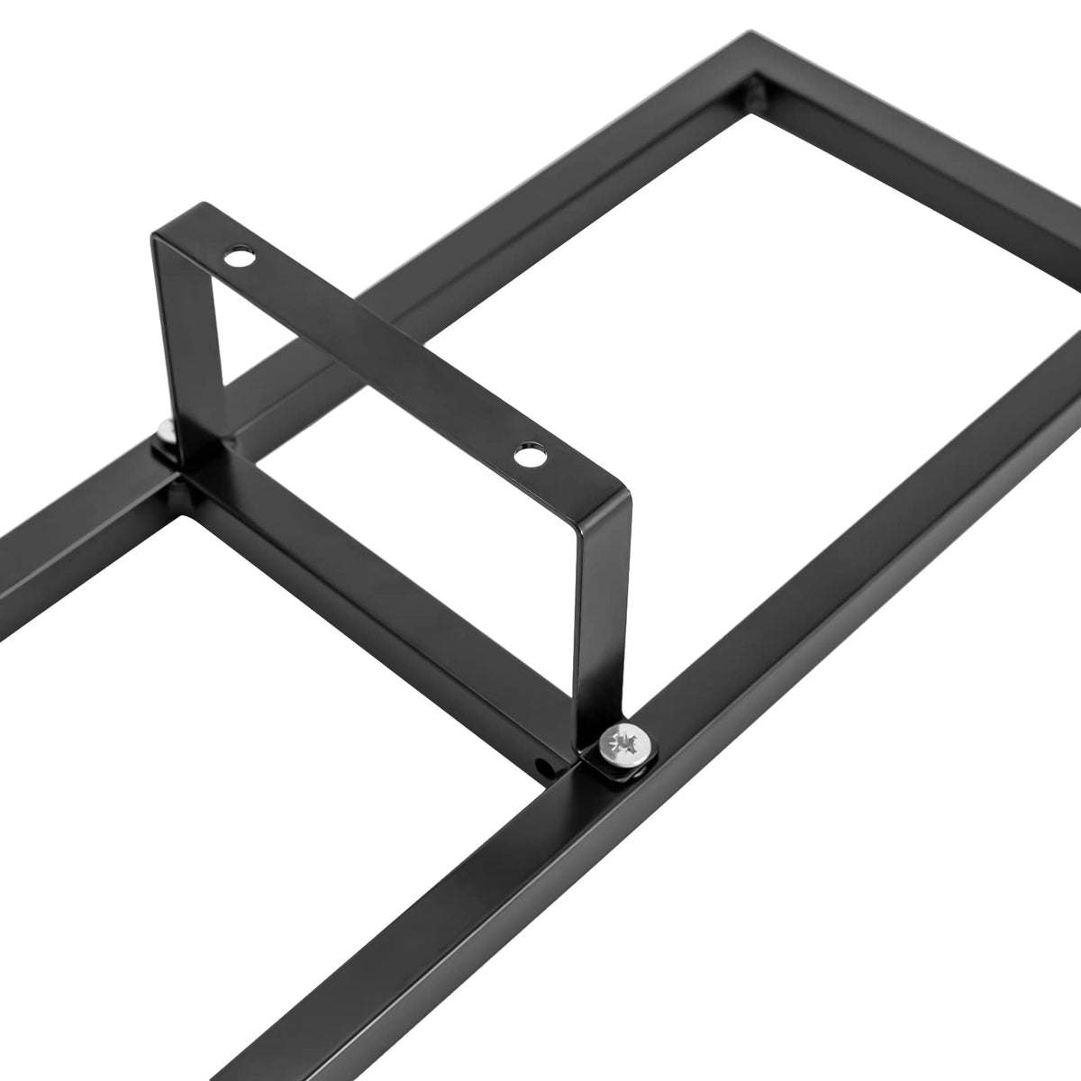 34 Inch Black Metal Media Storage Rack Z663