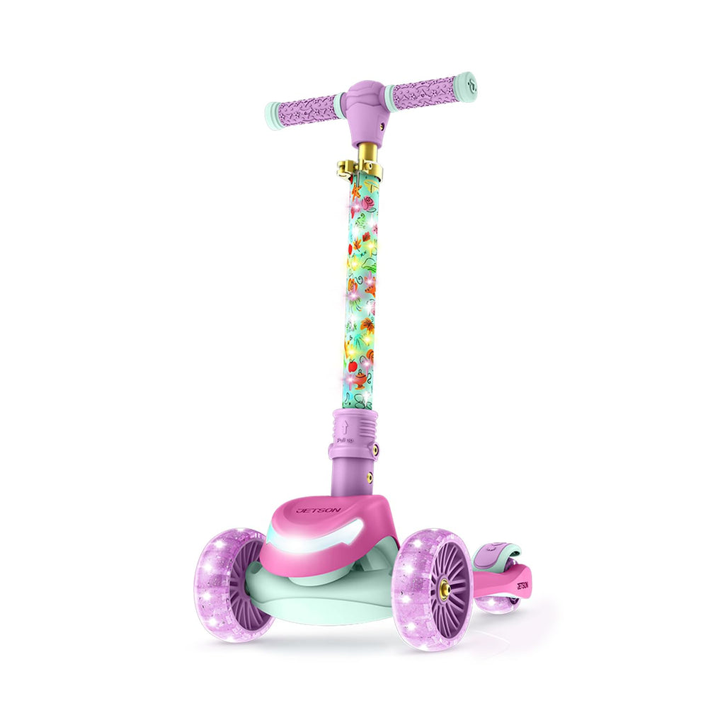 Kids Kick Scooter with LED Lights and Light-Up Wheels F160011