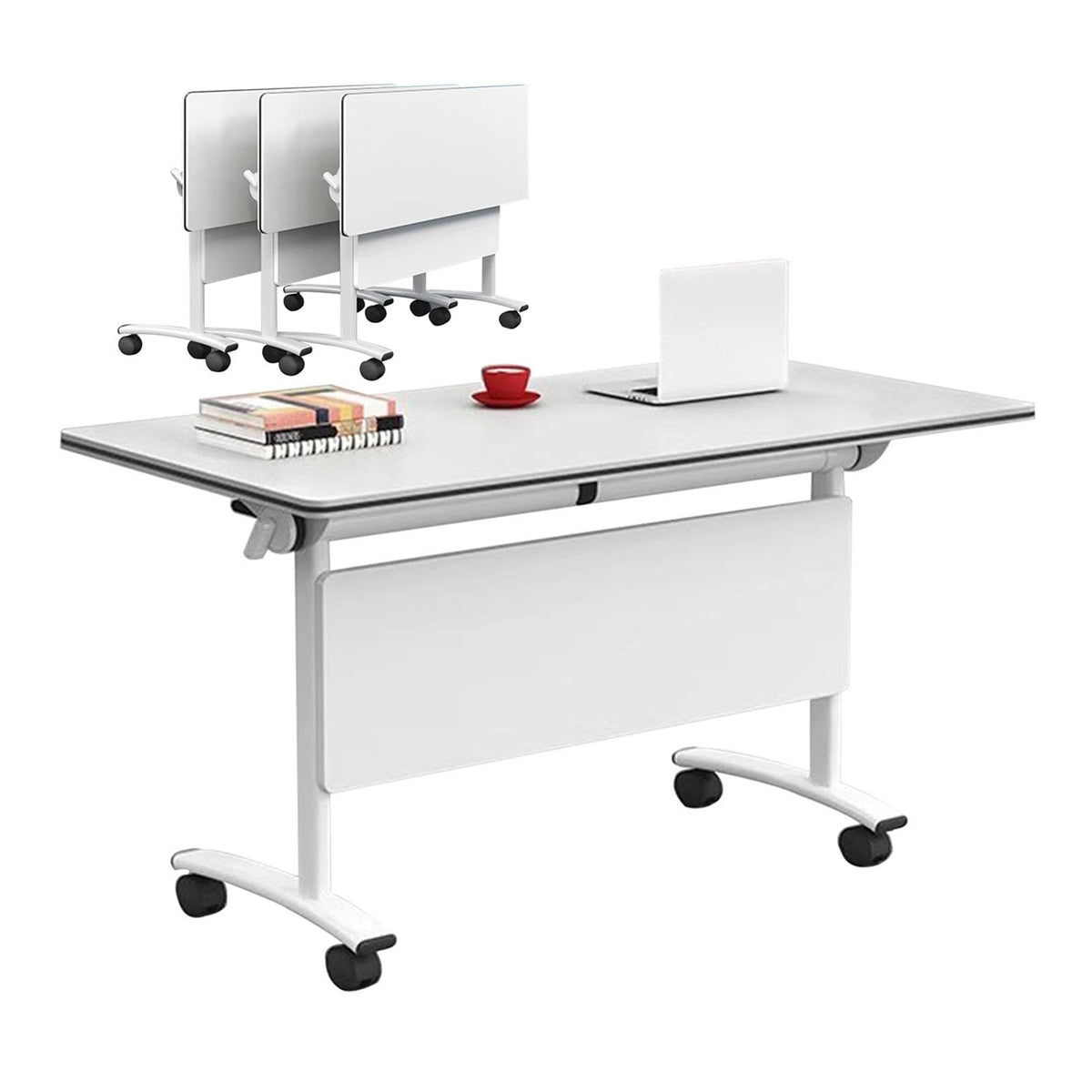 Folding Table with Locking Wheels F667483