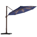 Cantilever Umbrella with Base and Lights Y62819