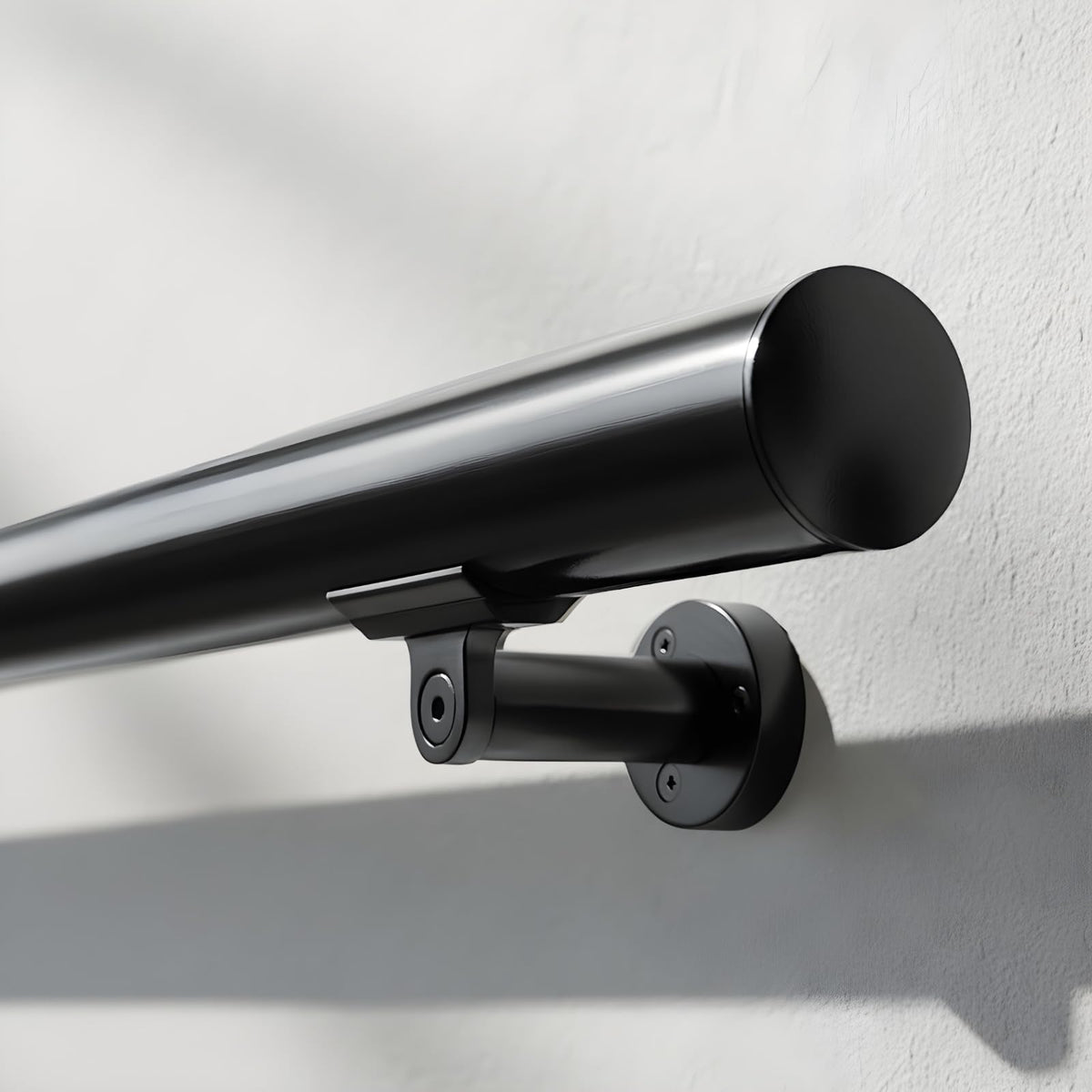 6FT Aluminum Handrail Kit Matte Black O27652