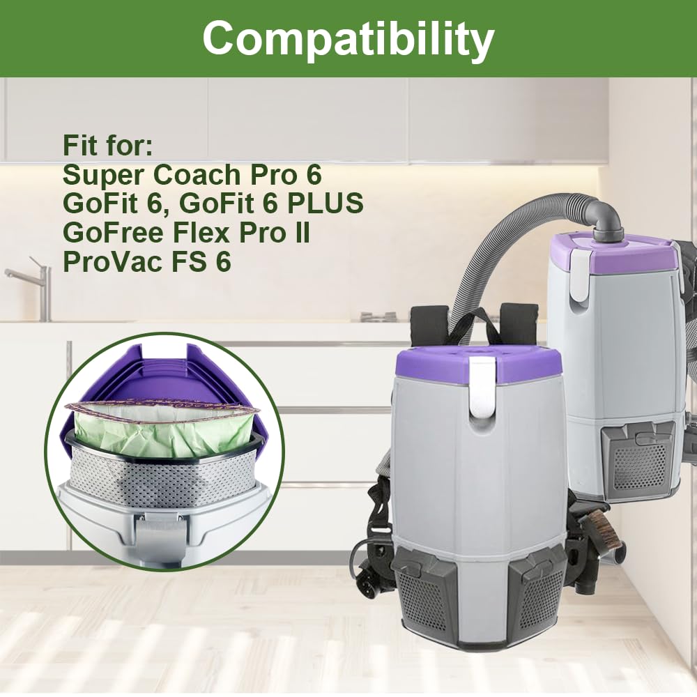30 Pack Micro Filter Bags for Backpack Vacuum Cleaner R73810