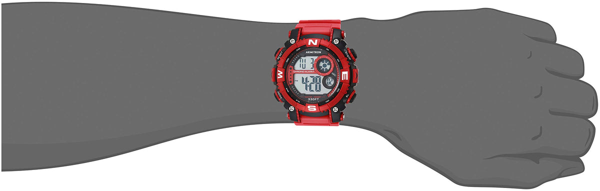 Digital Chronograph Resin Strap Watch K327