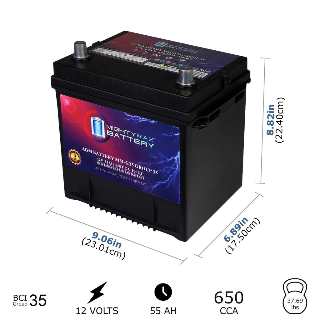 12V 55Ah AGM Replacement Battery Y310840