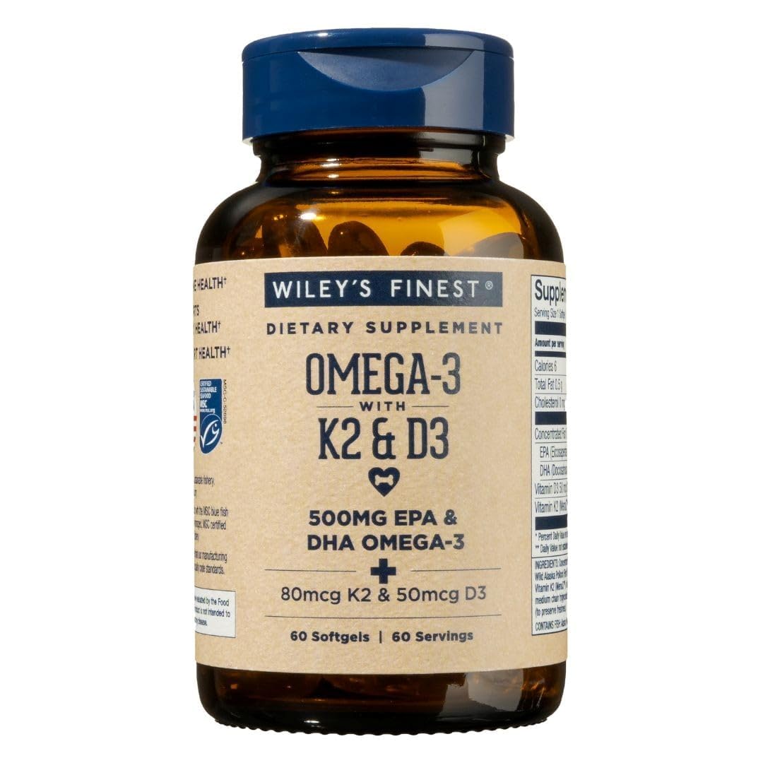 Omega-3 with Vitamin K2 and D3, 60 Count H449760