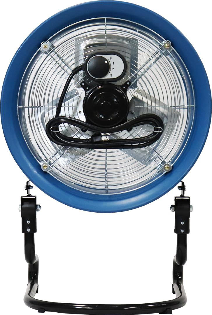 Blue 20-Inch 3-Speed Floor Fan N2805