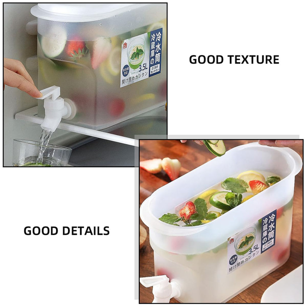 Cold Water Jug with Faucet 3.5l White E266585