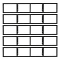Black 5Pcs CD Racks W5865