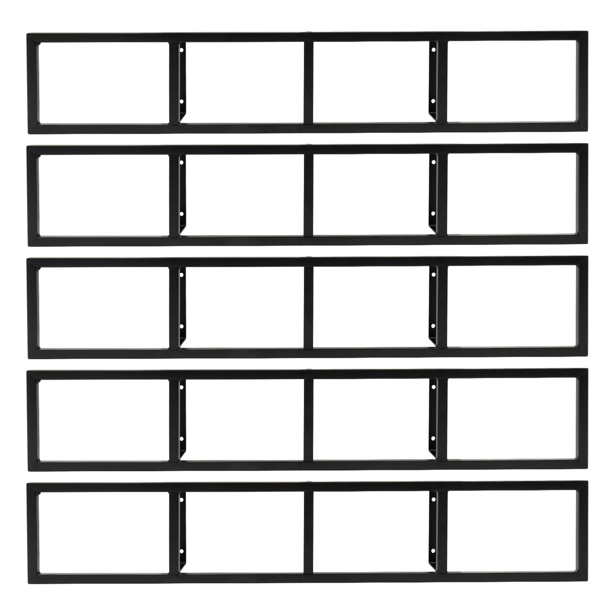 Black 5Pcs CD Racks W5865