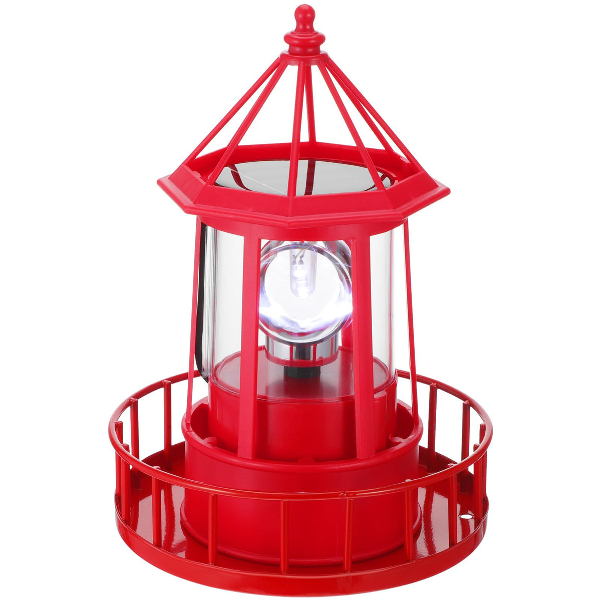 Solar Rotating Lighthouse Garden Light F72255