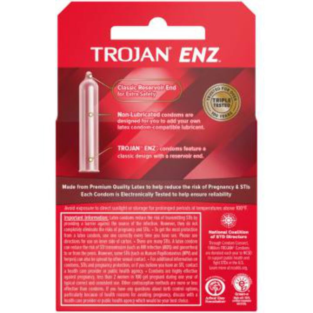 Non-Lubricated Latex Condoms 3 ct O697