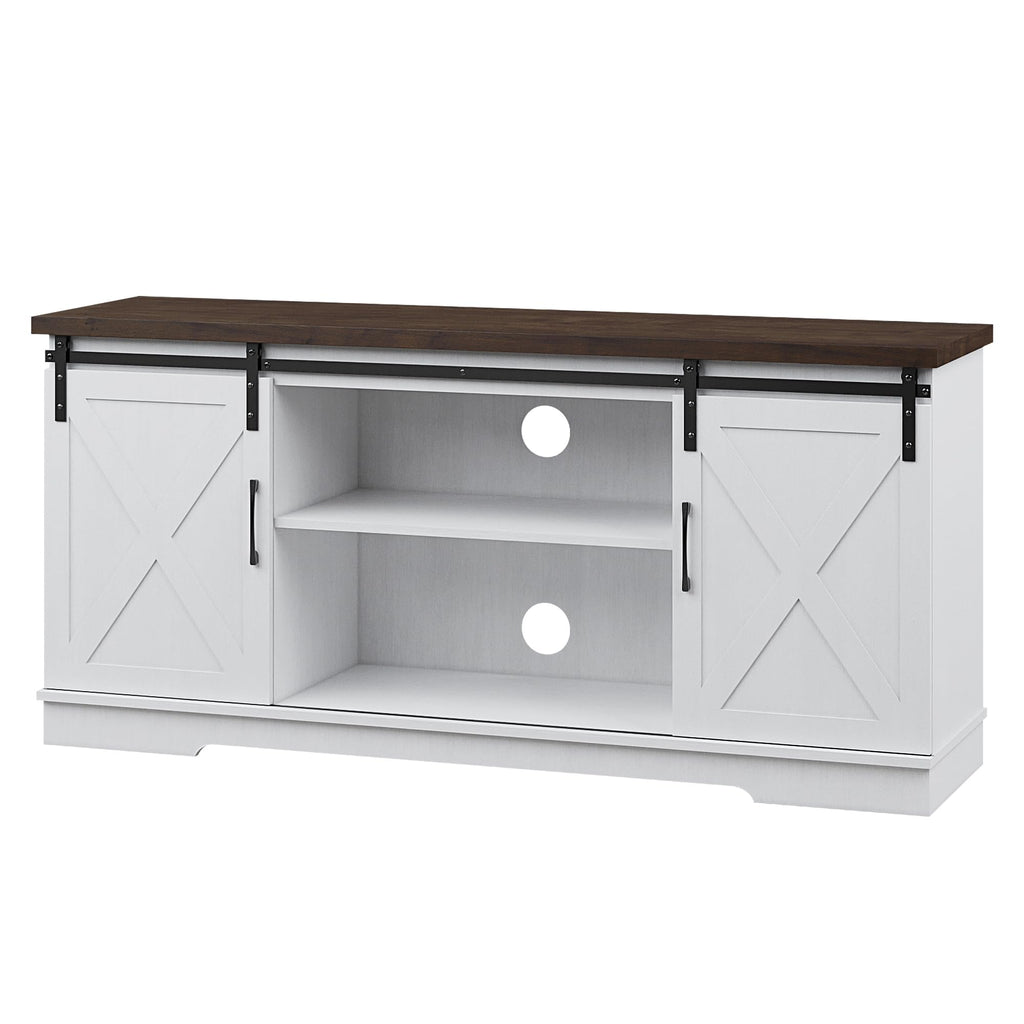 Farmhouse TV Stand Entertainment Center for 65 Inch TV A60599