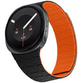 Black Orange Silicone Magnetic Band R574