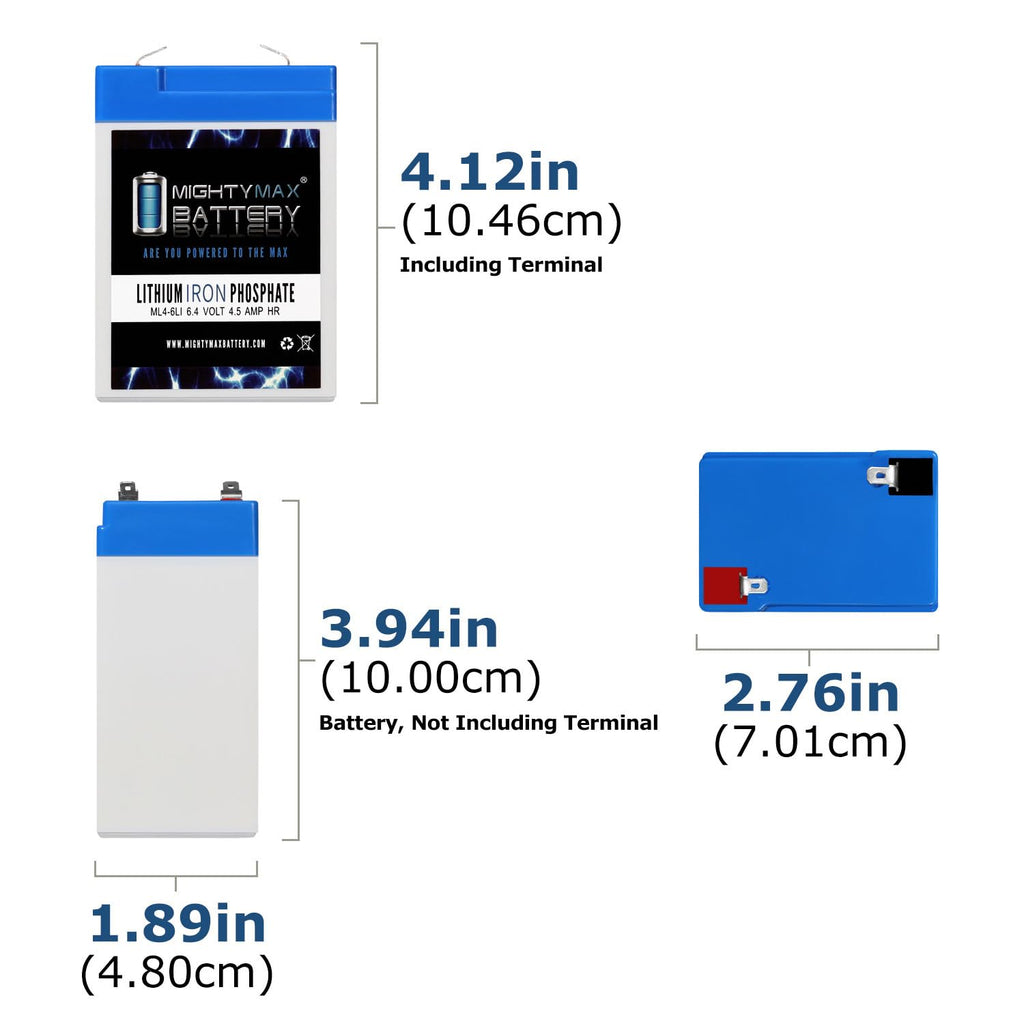 6V 4.5AH Lithium Replacement Battery G79838