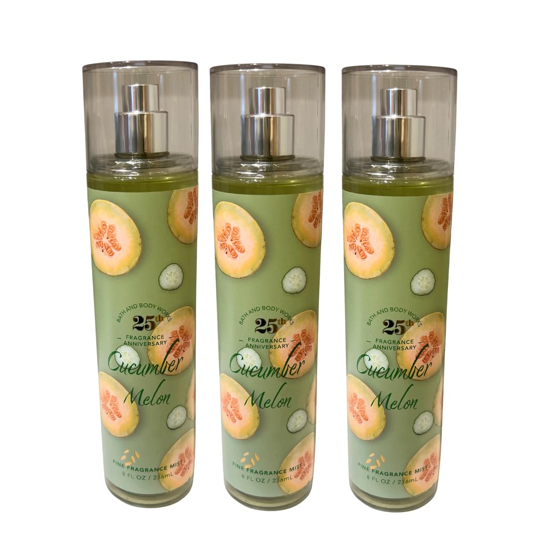 Cucumber Melon Fine Fragrance Mist 8oz Pack of 3 E422