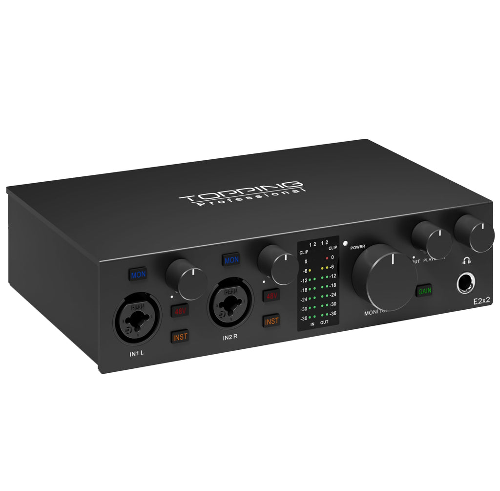USB Audio Interface with 48V Phantom Power, Black G52728