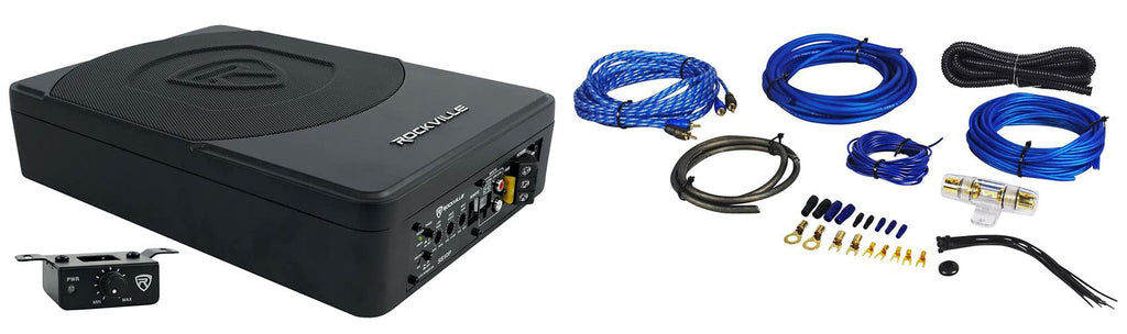 10" Powered Under-Seat Subwoofer with Amp Wiring Kit J913