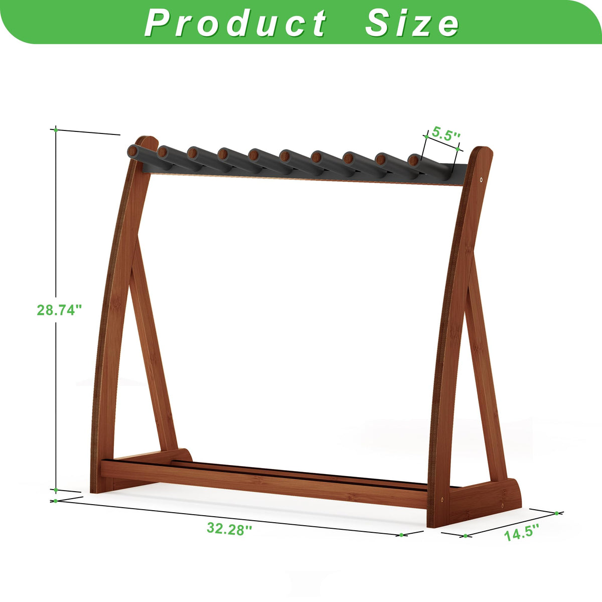 Foldable Adjustable Guitar Stand Rack with No-Slip Non-Scratch Padding S671