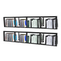 34 Inch Black Metal Media Storage Rack Z663
