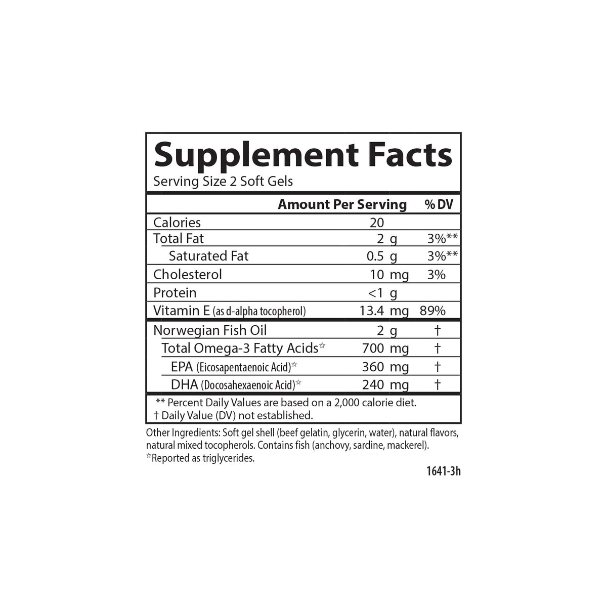 Fish Oil 700 mg Omega-3s Orange 120 Softgels K5928