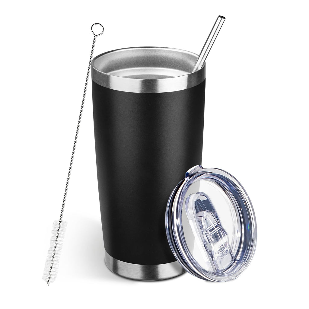 20oz Insulated Tumbler with Lid Straw D428854