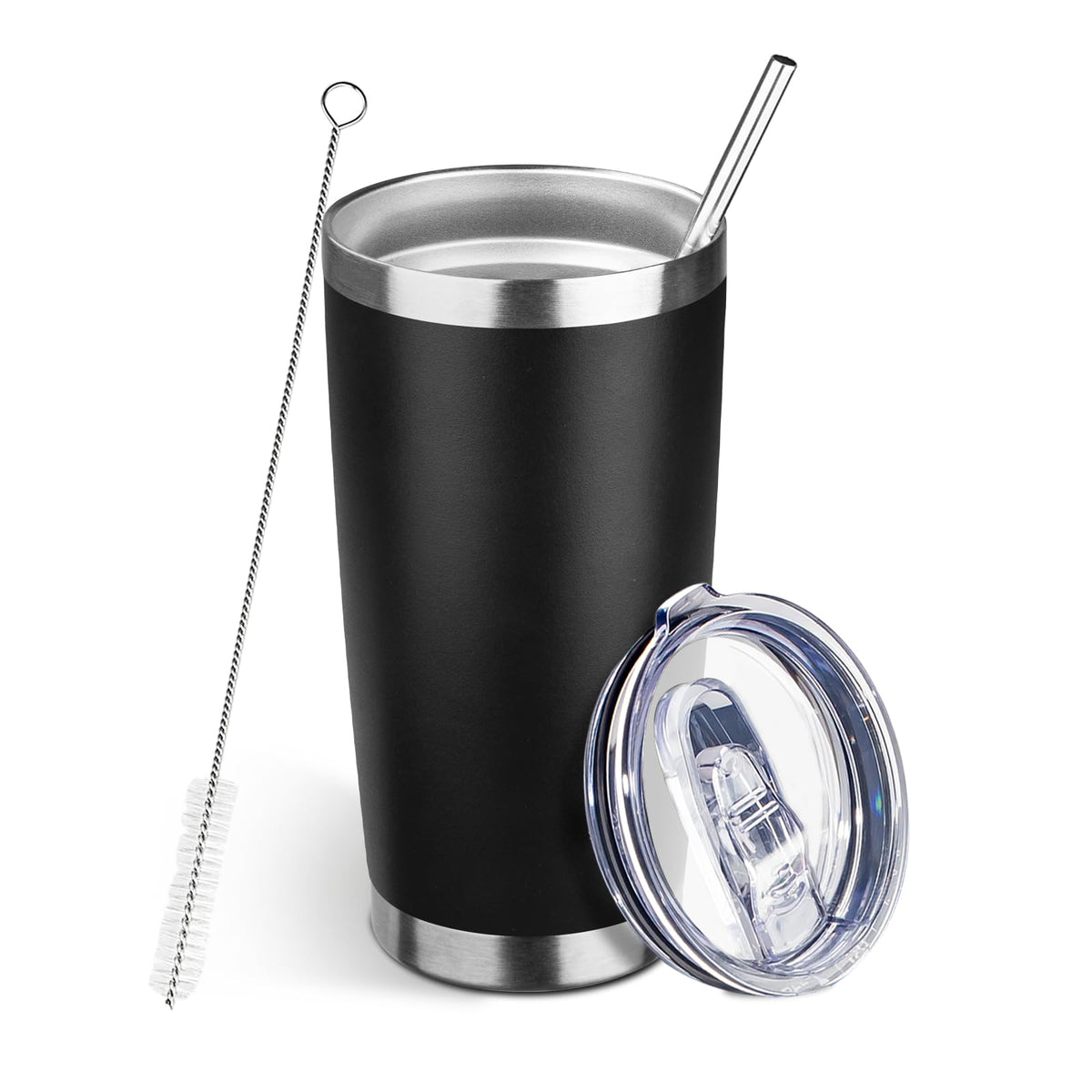 20oz Insulated Tumbler with Lid Straw D428854