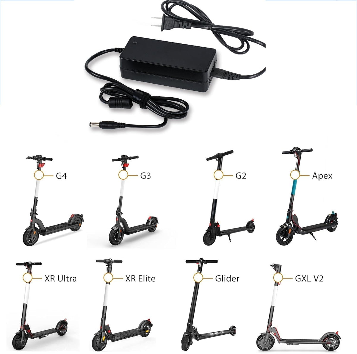 42V 2A Electric Scooter Charger W2727