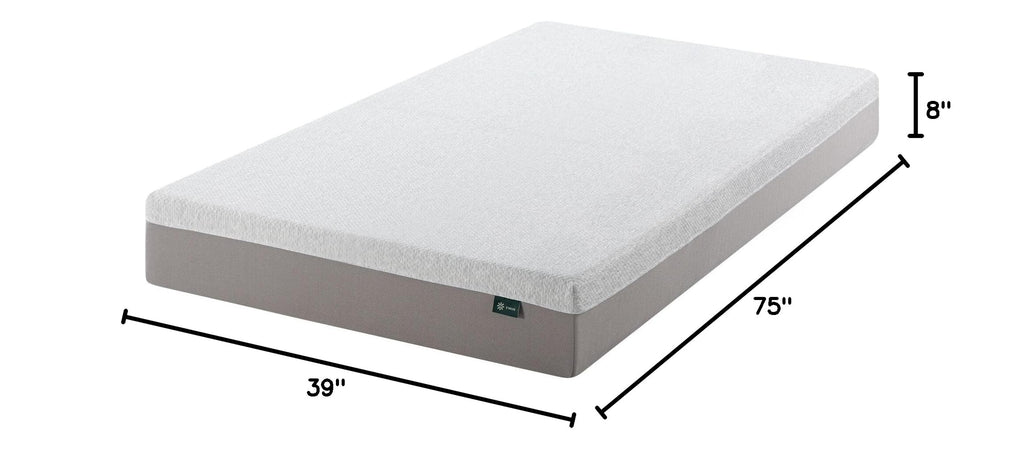 8 Inch Memory Foam Mattress, Twin, Medium Firm T368318