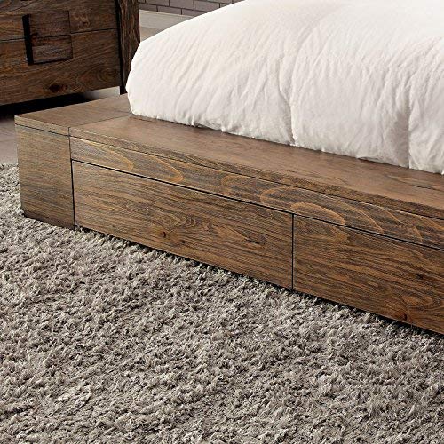 California King Walnut Platform Bed R279966
