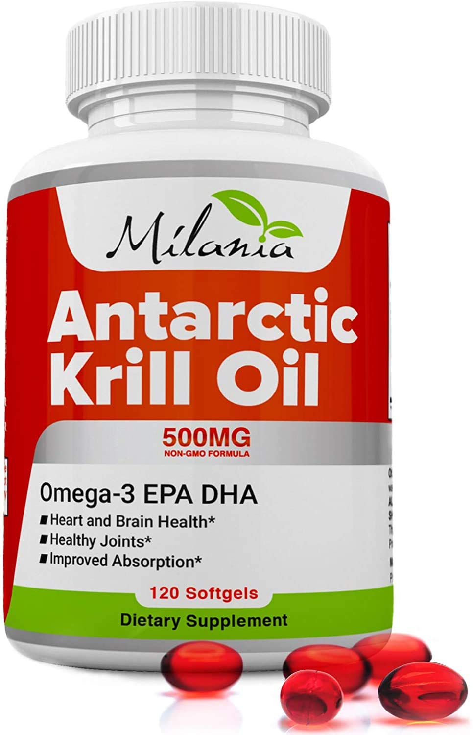 Krill Oil 120 Softgels Omega-3 EPA DHA Astaxanthin 500mg F35185