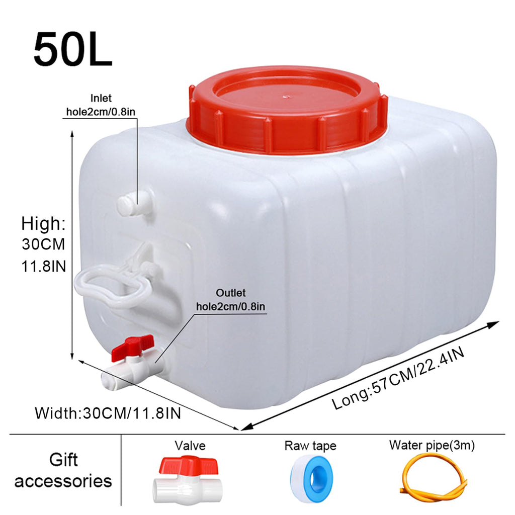 52.8 Gallon Portable Water Storage Container with Spigot M651
