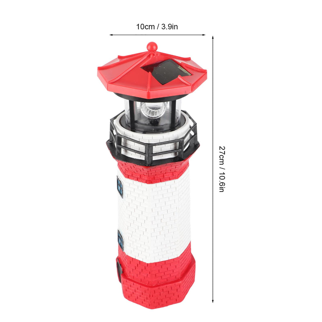 Solar Powered Rotating Lighthouse Decoration D8524