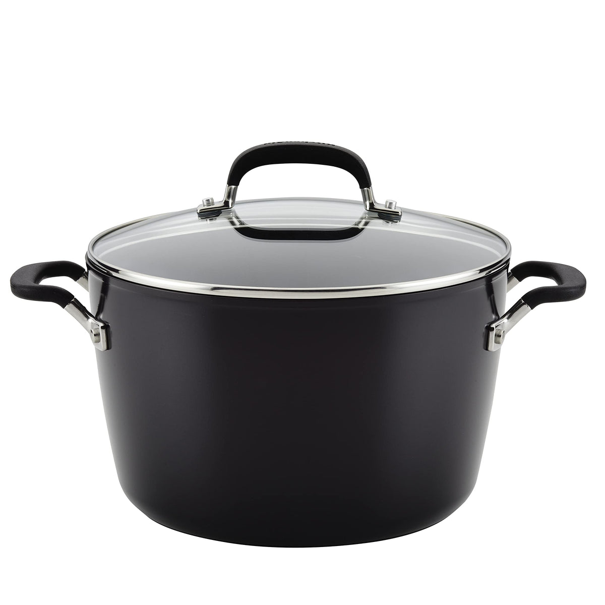Hard Anodized Nonstick 8-Quart Stock Pot with Lid S8610